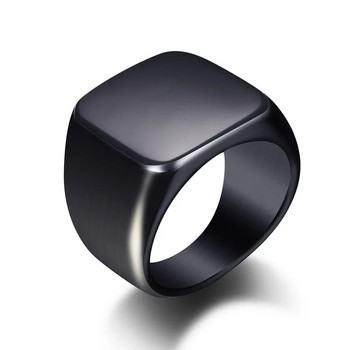 Марка DARHSEN Класически черен син златен цвят Големи мъжки пръстени от неръждаема стомана Модни бижута Размер 4 5 6 7 8 9 10 11 12 13 14 15