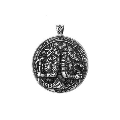 Κλασικό κολιέ με κρεμαστό κόσμημα της αρχαίας Αιγύπτου Horus and Anubis για άντρες Αγόρια γοτθικό Μοναδικές αλυσίδες από ανοξείδωτο χάλυβα Χονδρική