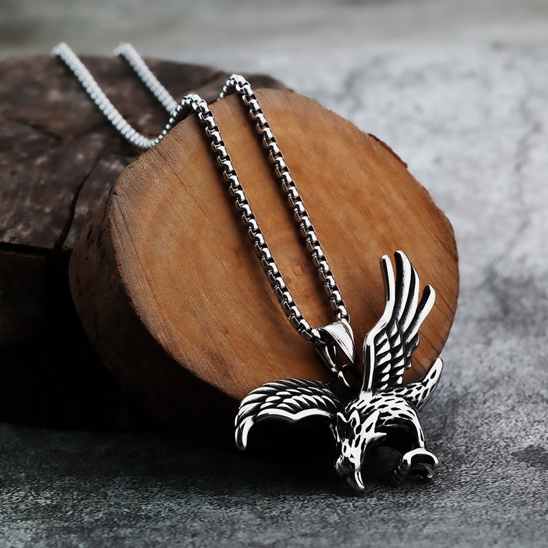 Euroopa ja Ameerika isiksus Eagle Fashion Isiksus Animal meeste ripats roostevabast terasest ehted