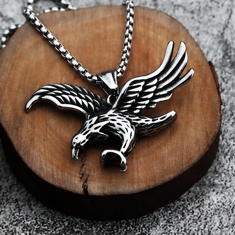 Euroopa ja Ameerika isiksus Eagle Fashion Isiksus Animal meeste ripats roostevabast terasest ehted