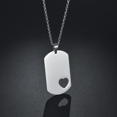 Uniszex rozsdamentes egyedi acél borotvapenge formájú medál nyaklánc férfi hip-hop dog nyakláncok vadonatúj női medálok