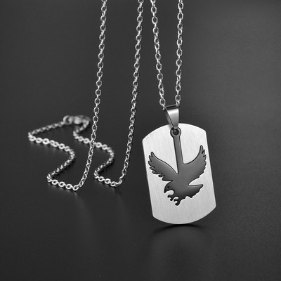 Uniszex rozsdamentes egyedi acél borotvapenge formájú medál nyaklánc férfi hip-hop dog nyakláncok vadonatúj női medálok