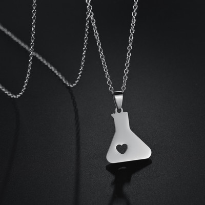 Uniszex rozsdamentes egyedi acél borotvapenge formájú medál nyaklánc férfi hip-hop dog nyakláncok vadonatúj női medálok