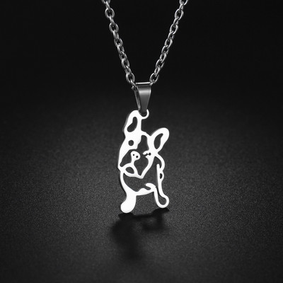 Uniszex rozsdamentes egyedi acél borotvapenge formájú medál nyaklánc férfi hip-hop dog nyakláncok vadonatúj női medálok