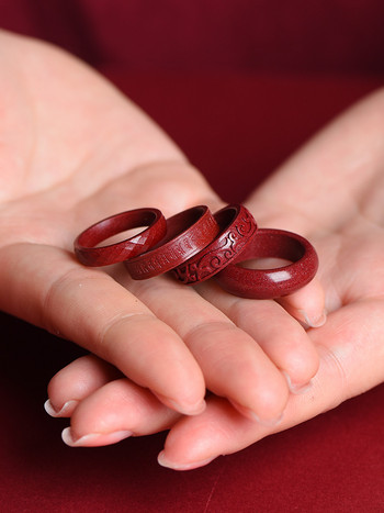 Φυσικά 100% αληθινά κόκκινα δαχτυλίδια από νεφρίτη Cinnabar με κούφια μοτίβο σύννεφων κοσμήματα δαχτυλίδι πέτρες νεφρίτη για άνδρες κοσμήματα ανδρικά δαχτυλίδια