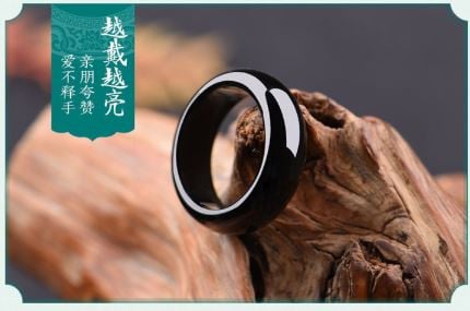 Dabīgs ahāts melns nefrīts gredzeni rotaslietas dārgakmens josla gredzens nefrīts vienkārši akmeņi sievietēm rotaslietas greznas rotaslietas vīriešu gredzeni