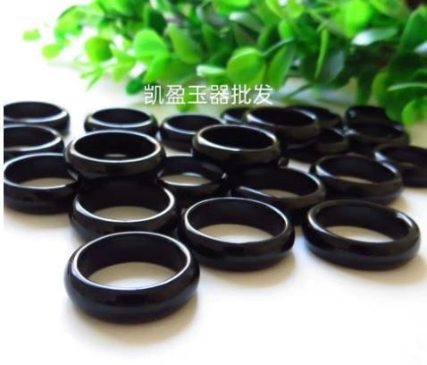 Dabīgs ahāts melns nefrīts gredzeni rotaslietas dārgakmens josla gredzens nefrīts vienkārši akmeņi sievietēm rotaslietas greznas rotaslietas vīriešu gredzeni