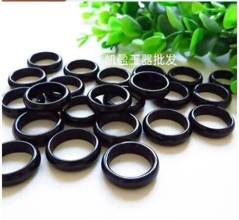 Dabīgs ahāts melns nefrīts gredzeni rotaslietas dārgakmens josla gredzens nefrīts vienkārši akmeņi sievietēm rotaslietas greznas rotaslietas vīriešu gredzeni