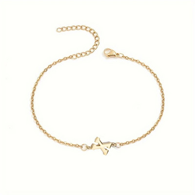 1 tk kirjakujuline helmestega õhuke ketiga käevõru, lihtne minimalistlik käekett unisex ehete kaunistus