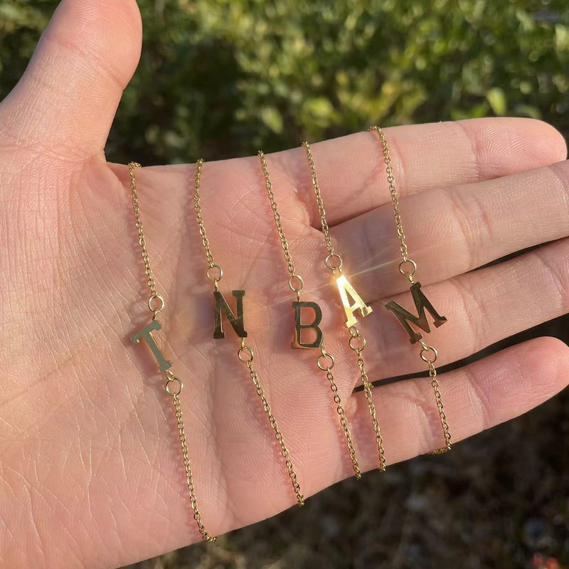 1 tk kirjakujuline helmestega õhuke ketiga käevõru, lihtne minimalistlik käekett unisex ehete kaunistus