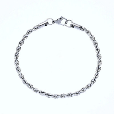 Hulgihind 316L Roostevabast terasest Kuldne Must Keeratud Tross Keti Käevõru Meestele ja Naistele Moe Kingitus Ehted