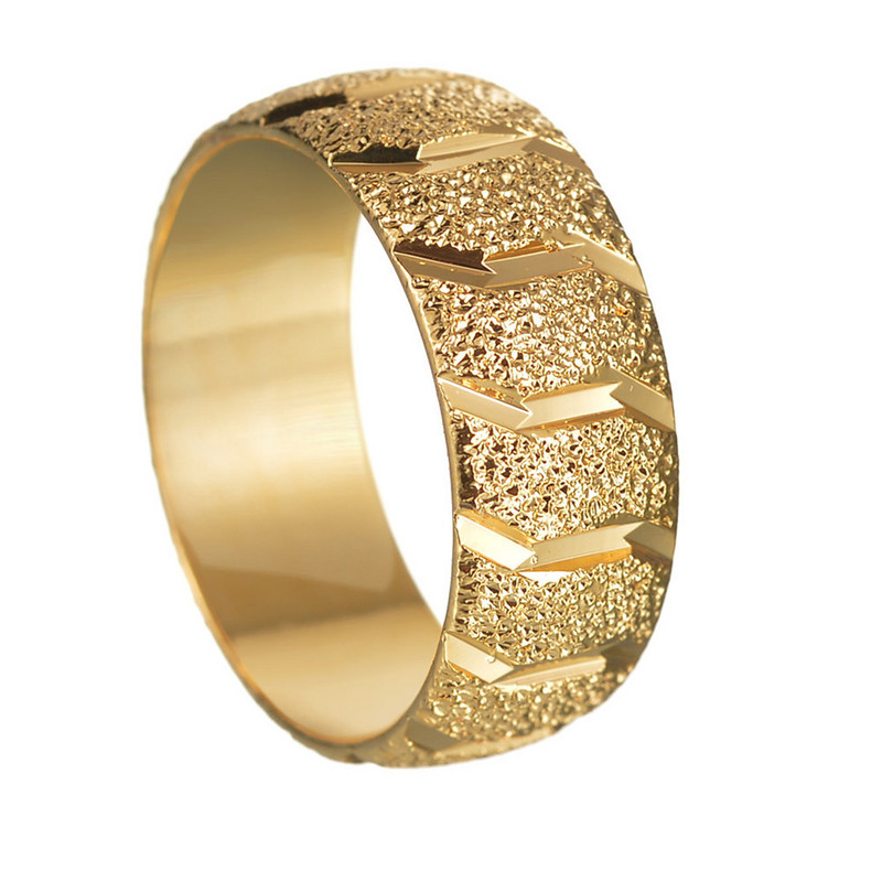Matt esküvői gumigyűrűk férfiaknak széles arany színű rozsdamentes acél romantikus évfordulós női ékszerek