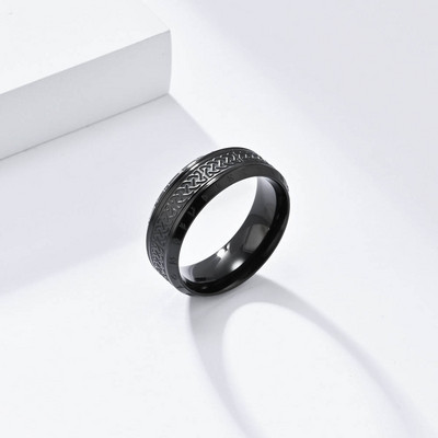 Vintage stila ziemeļu ķeltu mezglu gredzeni vīriešiem Sieviešu modes, vienkārši nerūsējošā tērauda vikingu rūnu gredzeni amuleti rotaslietas vairumtirdzniecība