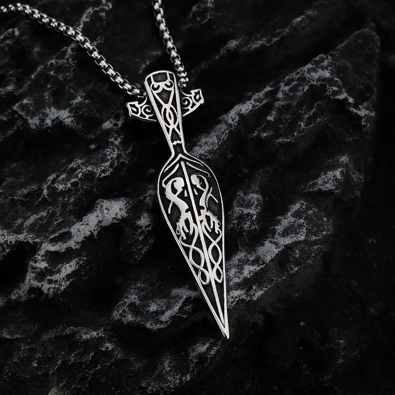 Viking Rune titaanist terasest ripats ins mood kaelakee meeste ja naiste minimalistlik kaitse, roostevabast terasest kaelakee ehted