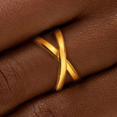 Roostevabast terasest sõrmused Prantsuse retroõõnestusega geomeetriline toroidaalne sõrmus Lihtne avatud sõrmus naistele Ehted Parim sõber Peened kingitused