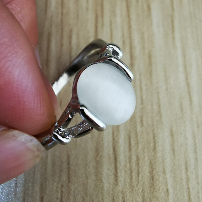 Δαχτυλίδι Twilight Saga Bella Opals Ασημένια επιμετάλλωση μόδας Hot New Simple Classic Film Jewelry for Women Lady Χονδρική
