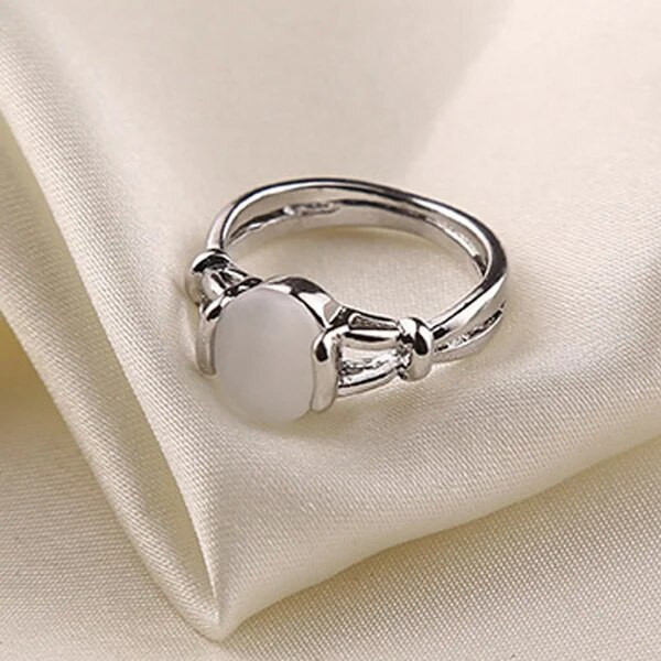Twilight Saga Ring Bella Opál ezüstözött divat Hot New Simple Classic Movie Film Ékszer nőknek Női Nagyker