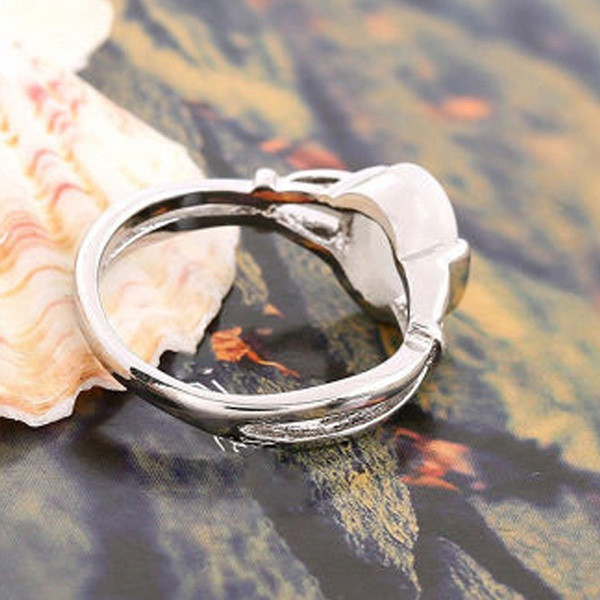 Twilight Saga Ring Bella Opál ezüstözött divat Hot New Simple Classic Movie Film Ékszer nőknek Női Nagyker