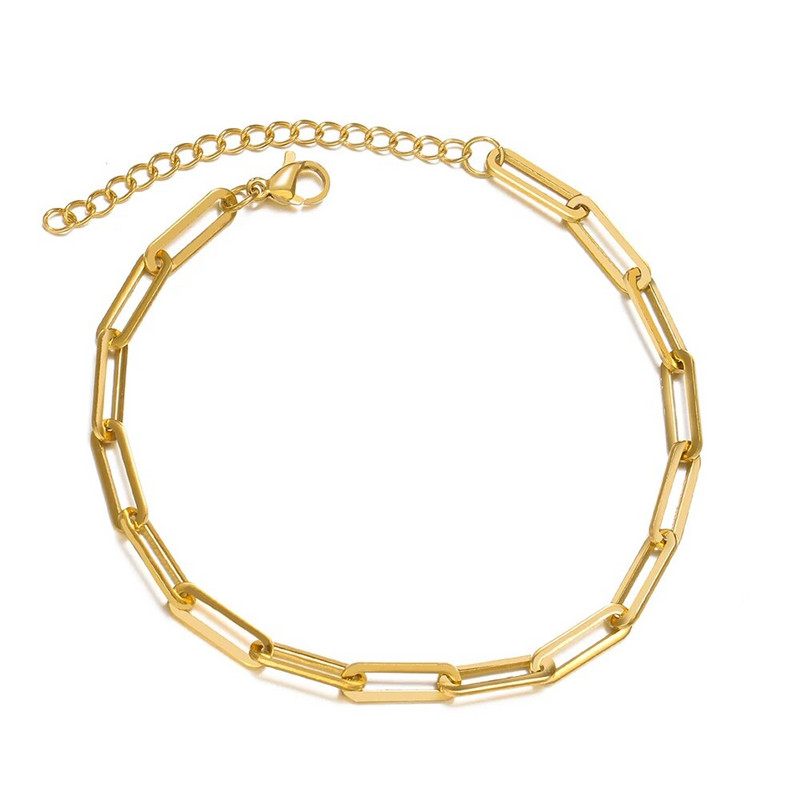 Nerūsējošā tērauda rokassprādzes Modes saspraudes saišu ķēde Viegla Luksusa Zelta Krāsa Šarms Rokassprādze Sievietēm Juvelierizstrādājumi Ballīte Izsmalcinātas Dāvanas