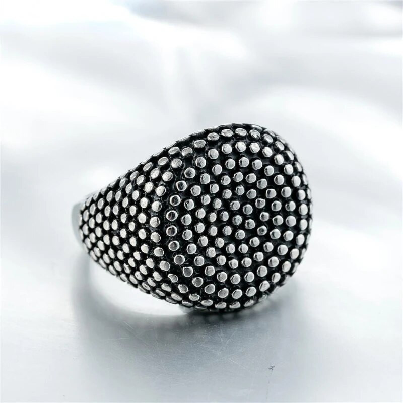 Türgi isikupära, retro, lihtne täpiline meeste sõrmus 2022, uus originaalkujundusega külma tuule sõrmus Tippklassi lihtsad aksessuaarid