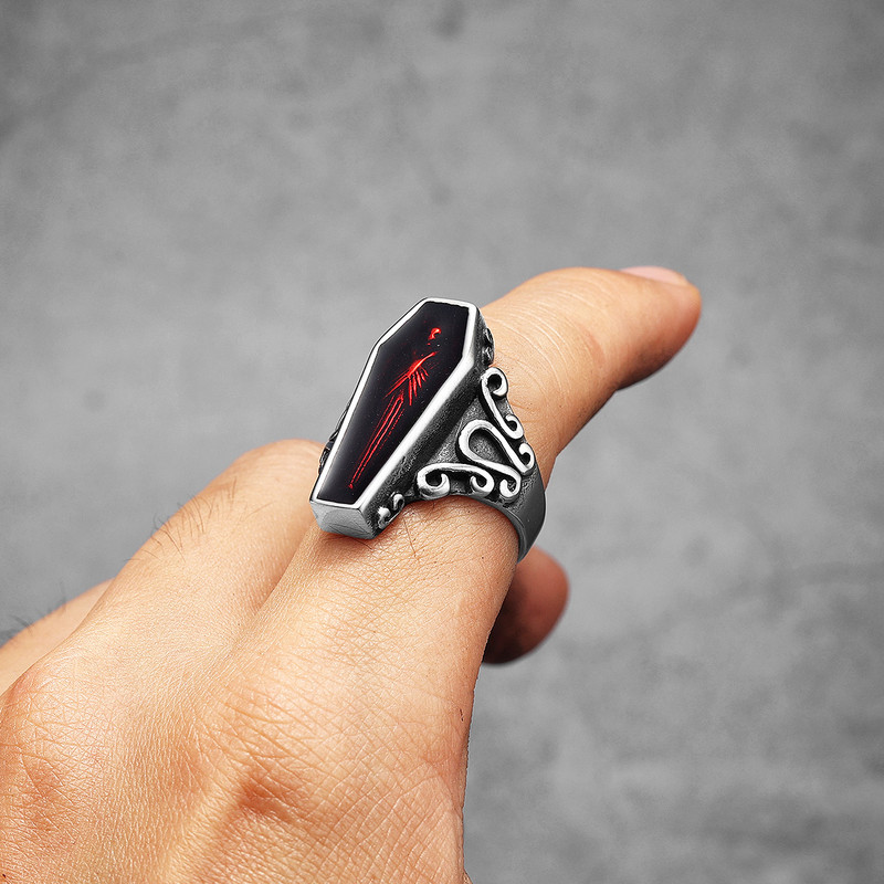 Gooti muumia vampiirkirst meeste sõrmused roostevabast terasest naiste ehted punk rock lahedad asjad moeaksessuaarid kingituste hulgimüük