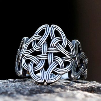 2023 Нова мода Реколта Келтски възел Тотемен пръстен Скандинавска митология Викинг Воин Мъжки пръстен Доминиращи Модни бижута за подарък