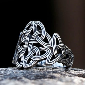 2023 Нова мода Реколта Келтски възел Тотемен пръстен Скандинавска митология Викинг Воин Мъжки пръстен Доминиращи Модни бижута за подарък