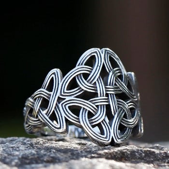 2023 Νέα μόδα vintage δαχτυλίδι τοτέμ με κέλτικους κόμπους Nordic Mythology Ανδρικό δαχτυλίδι Viking Warrior Κυριαρχικά κοσμήματα μόδας για δώρο