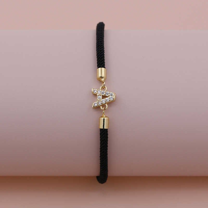 Mood Mitmekülgne Uus 26 Inglise Väiketäht Punane Roosa Must Käsitsi valmistatud Reguleeritav Köiekett Mehed Naiste Peo banketi ehted