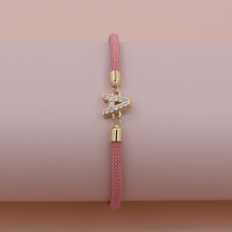 Mood Mitmekülgne Uus 26 Inglise Väiketäht Punane Roosa Must Käsitsi valmistatud Reguleeritav Köiekett Mehed Naiste Peo banketi ehted