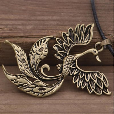 Jauna Phoenix kulonu dzīvnieku kaklarota medaļu kaklarota vairumtirdzniecība preces vintage aksesuāri vīriešu juvelierizstrādājumu kaklarota