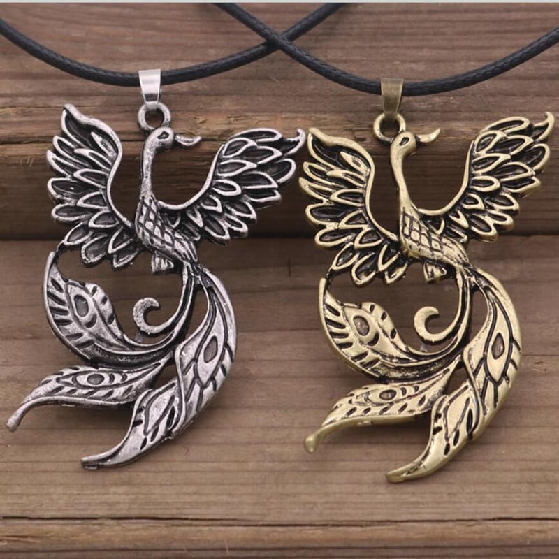 Jauna Phoenix kulonu dzīvnieku kaklarota medaļu kaklarota vairumtirdzniecība preces vintage aksesuāri vīriešu juvelierizstrādājumu kaklarota