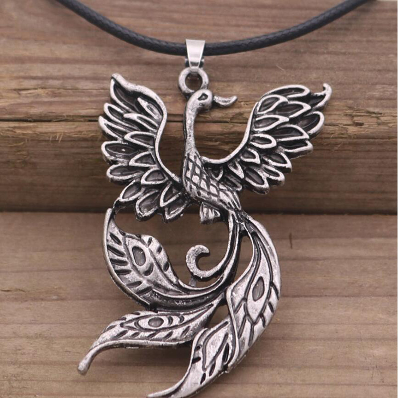 Jauna Phoenix kulonu dzīvnieku kaklarota medaļu kaklarota vairumtirdzniecība preces vintage aksesuāri vīriešu juvelierizstrādājumu kaklarota