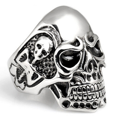 Vintage meeste Püha Jeesuse Süda Risti Ring Punk 316L Roostevabast Terasest Sõrmus Meestele Naiste Retro Amulett Kristlikud Ehted