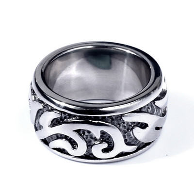 Vintage meeste Püha Jeesuse Süda Risti Ring Punk 316L Roostevabast Terasest Sõrmus Meestele Naiste Retro Amulett Kristlikud Ehted