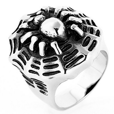 Vintage meeste Püha Jeesuse Süda Risti Ring Punk 316L Roostevabast Terasest Sõrmus Meestele Naiste Retro Amulett Kristlikud Ehted