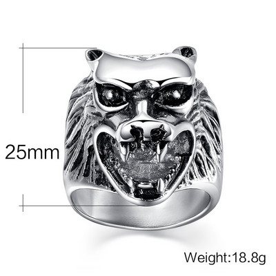 Vintage meeste Püha Jeesuse Süda Risti Ring Punk 316L Roostevabast Terasest Sõrmus Meestele Naiste Retro Amulett Kristlikud Ehted