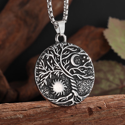 Bijuterii de vrăjitorie păgână celtică, colier cu pandantiv pentagramă pentru bărbați, femei, amulete magice, farmec norocos, cadou de bijuterii