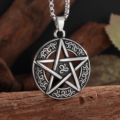 Keltų pagonių raganavimo papuošalai Pentagramos pakabukas vyrams Moterims Magiškas amuletas Lucky Charm Juvelyrikos dovana