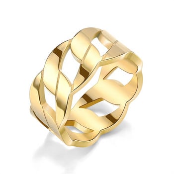 Χέρι δαχτυλίδι από χάλυβα τιτανίου Δημοφιλή κοσμήματα με χαραγμένο δαχτυλίδι με αλυσίδα βράχου