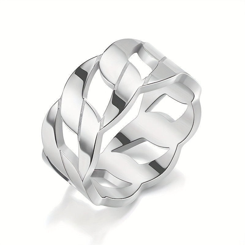 Titaanist terasest sõrmuse käsitsi populaarsed kiviketi graveeritud sõrmesõrmuse ehted