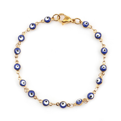 1 PC Fashion roostevabast terasest käevõrud, sinised punased kurja silma emailiga helmestest käevõrud naistele Lucky Turkish eye ehted kingitused