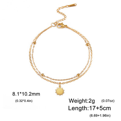 Amaxeri armsad kassikäpa ripatsiga käevõrud lapsele kahekihilise ketiga roostevabast terasest käevõru ehted beebi sünnipäevakingitus