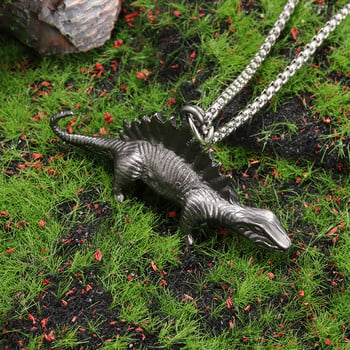 Κολιέ ρετρό Jurassic Spinosaurus Dinosaur Animal μενταγιόν ανδρικό πανκ trend Casual κοσμήματα Δώρο για αγόρια