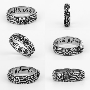 Domineering Skull Devil мъжки пръстени от неръждаема стомана дамски бижута ретро пънк нови в рок готически модни аксесоари подарък на едро