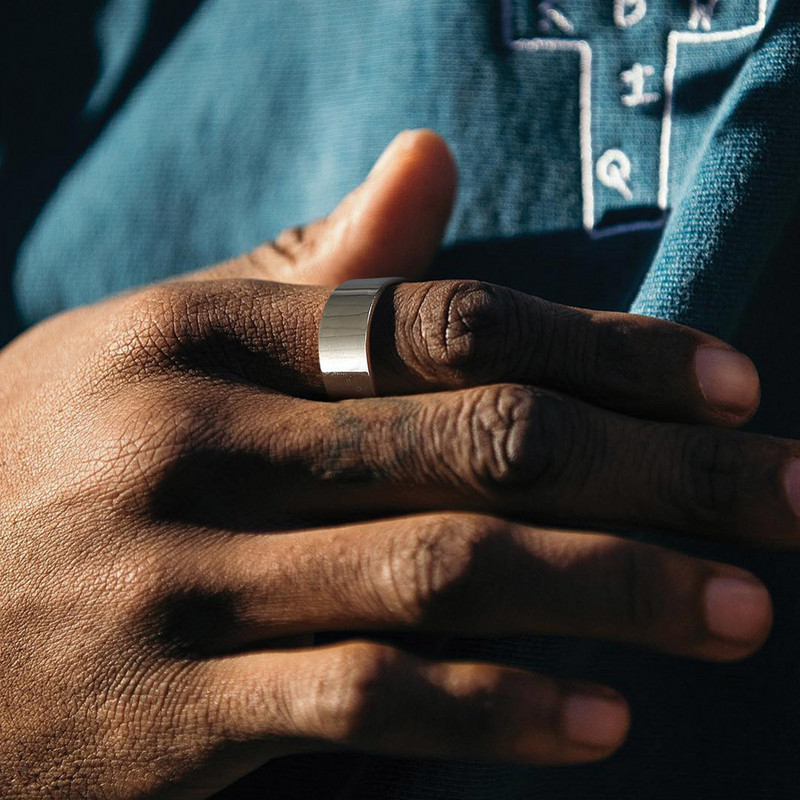 Vnox 6/8/11,5 mm sõrmus meestele, veekindel, mitte kunagi tuhmuv roostevabast terasest sõrmerihm, Reszibale Plain Classic Basic punk ring