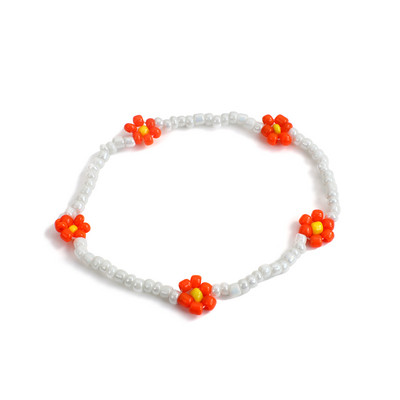 Amorcome Korea Daisy Lilled Kristallklaashelmed Mood Naiste Käevõru Boheemi Värvikas Võluv Nahast Käevõru Käsitsi valmistatud Ehted