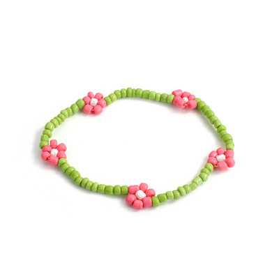 Amorcome Korea Daisy Lilled Kristallklaashelmed Mood Naiste Käevõru Boheemi Värvikas Võluv Nahast Käevõru Käsitsi valmistatud Ehted