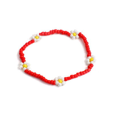 Amorcome Korea Daisy Lilled Kristallklaashelmed Mood Naiste Käevõru Boheemi Värvikas Võluv Nahast Käevõru Käsitsi valmistatud Ehted