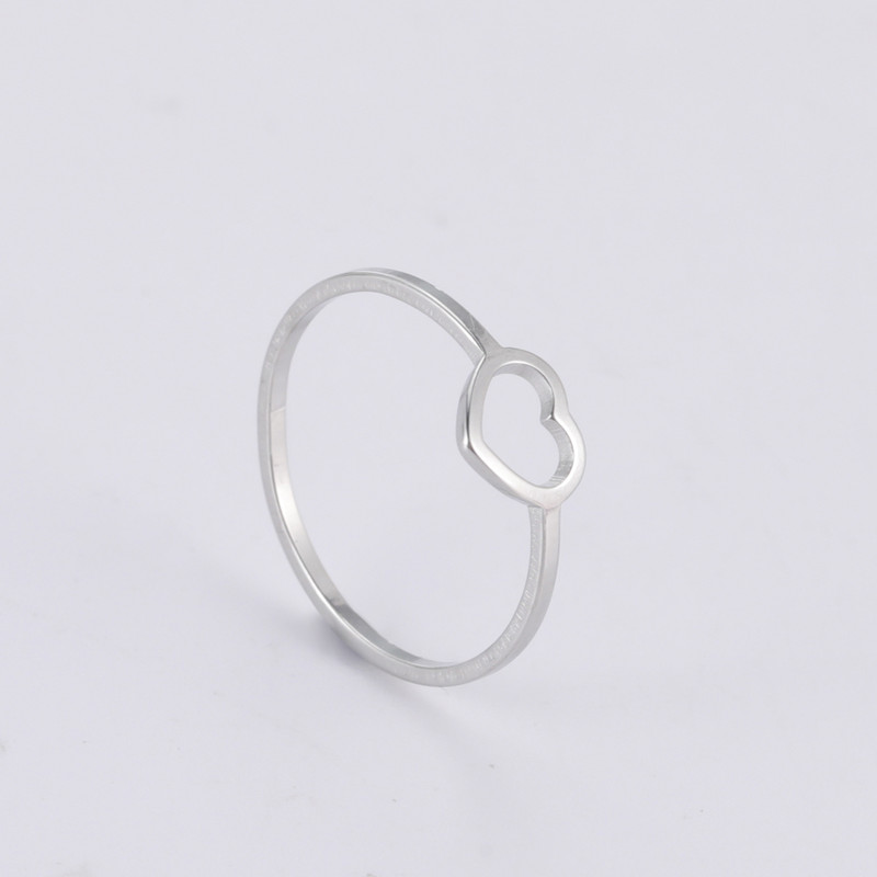 COOLTIME roostevabast terasest südamega paarisõrmused naistele Moodsad terasest värvilised sõrmesõrmused armsad pulma-aastapäeva kingituseks ehted